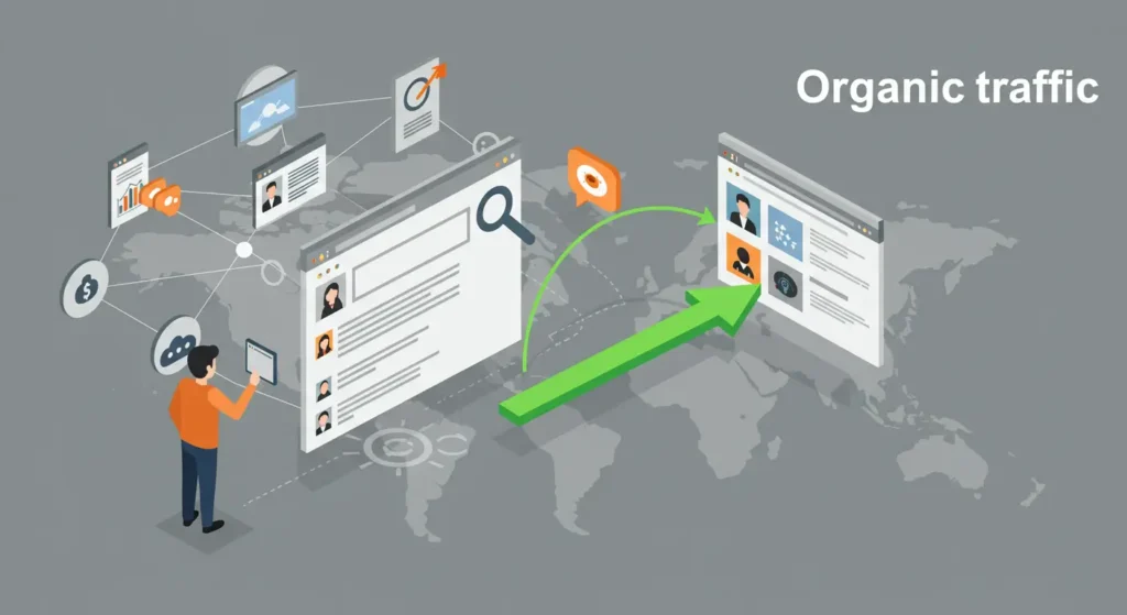 tráfego orgánico na web